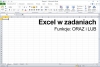 Excel w zadaniach. Funkcja ORAZ i LUB